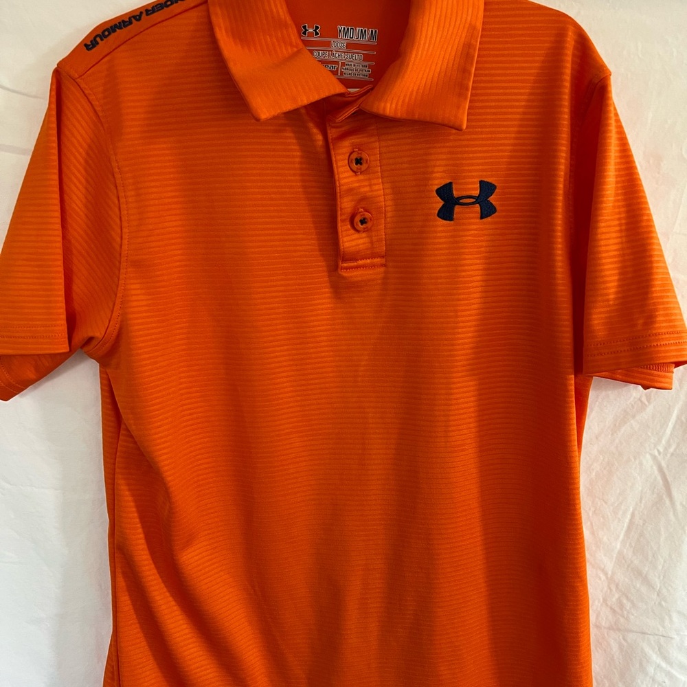 Under Armour Boy's Vibrant Orange Polo